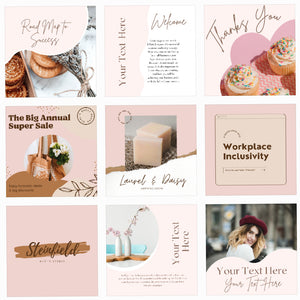 Pink Dreamy Canva Templates
