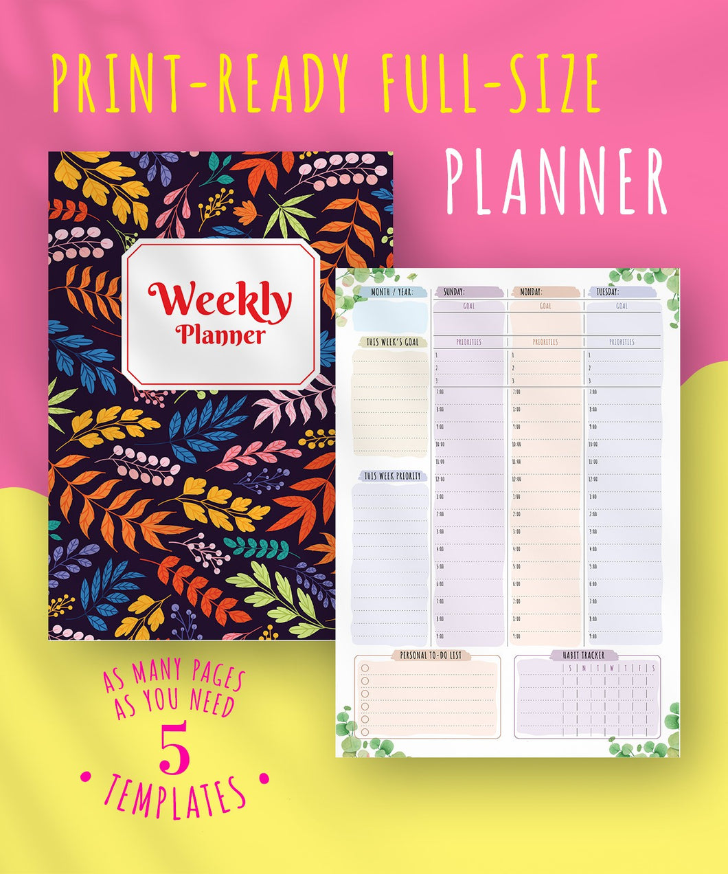 Floral - Weekly Planner