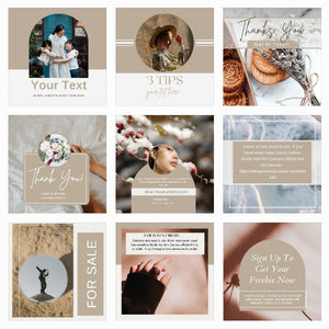Brown Lifestyle Canva Templates